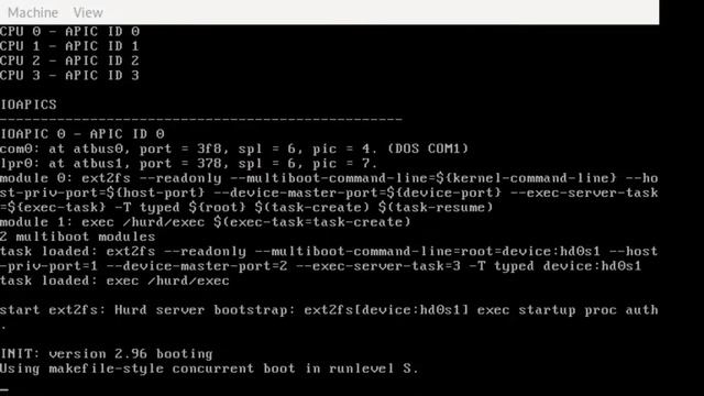 GNU Mach found cpus смотреть онлайн
