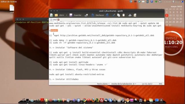 Qué Hacer después de instalar Ubuntu 12.04 Parte 1 смотреть онлайн