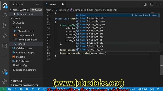 ESP32: Timer Programming Using ESP-IDF