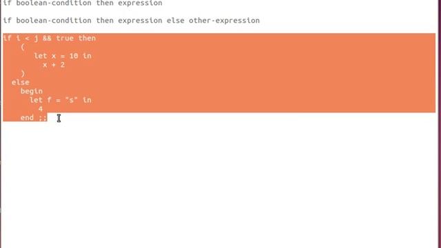 OCAML Tutorial 5/33: If Statement (If Expression) смотреть онлайн