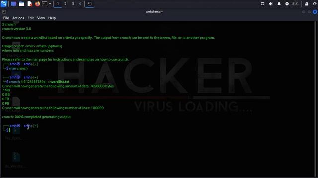 creat wordlists crunch & cupp tools in kali linux смотреть онлайн