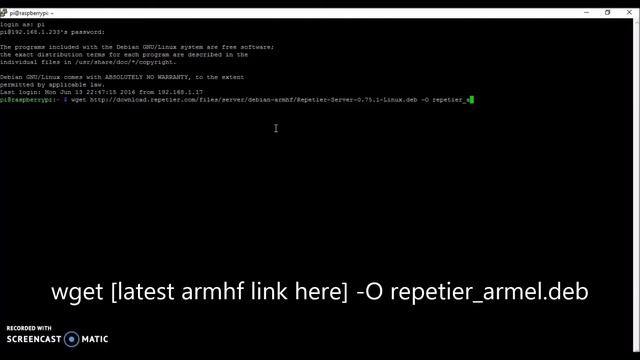 How to install repetier-server on Raspberry Pi смотреть онлайн