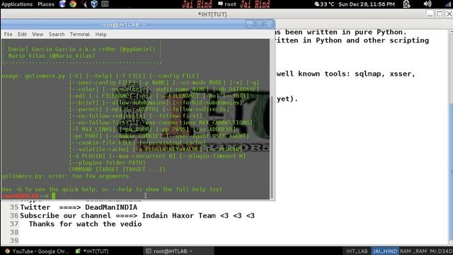 How to scan website with golismero in kali linux смотреть онлайн
