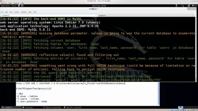 Learn Kali Linux Episode #57: Sqlmap Demonstration (Part 2) смотреть онлайн