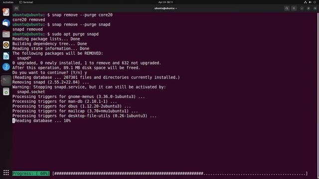 How to remove and block Snap Apps and install Gnome Software with Flatpak support in Ubuntu 22.04 смотреть онлайн