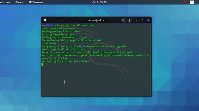Recon: Installation and usage of subfinder tool смотреть онлайн