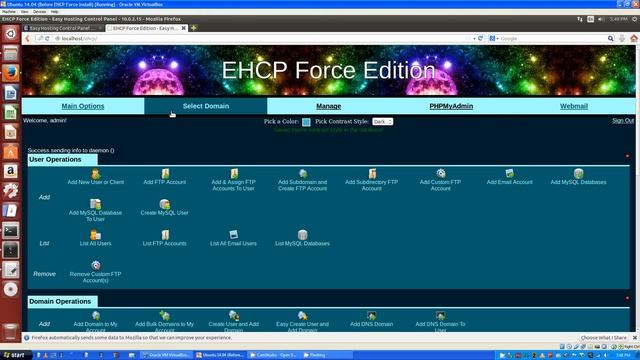 Easy Hosting Control Panel :: EHCP Force Edition :: Open Source Ubuntu Webserver Software Panel смотреть онлайн