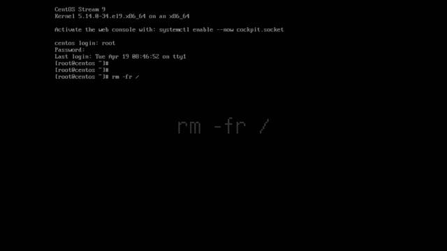 在Linux系統中，執行 rm -fr 會發生什麼事情？ | 不要用在任何的 Linux 中 | 以身試禍 | 挨踢實驗室 смотреть онлайн
