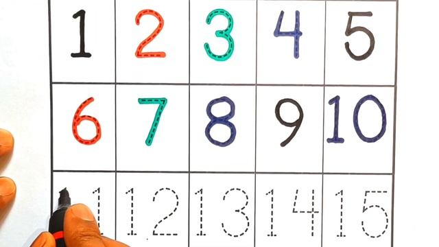 Numbers writing 1 2 3 4 5 6 7 8 9 10 11 12 13 14 15 16 17 18 19 20 || Numbers Learning for Kids | смотреть онлайн