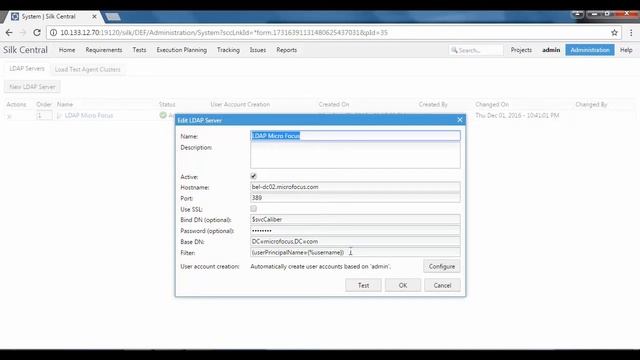 #HowTo Enable Silk Central to Use LDAP Authentication and Configure a Template User смотреть онлайн