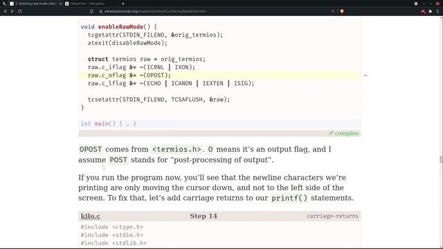 Building a Text Editor in C | Step 13 смотреть онлайн