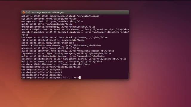 Comandos do Linux 3 - cat, more e redirecionamento de entrada e saida смотреть онлайн