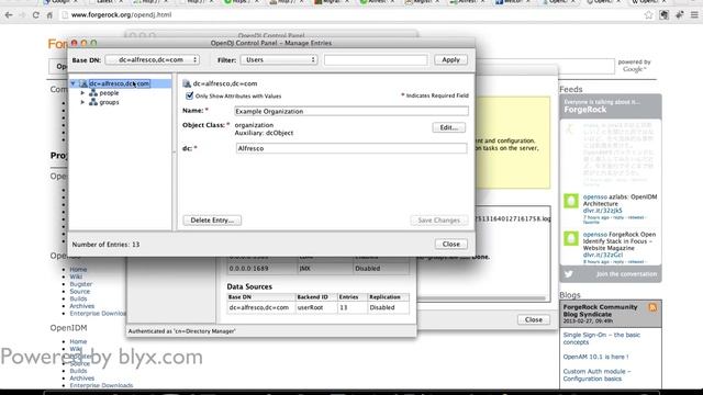 OpenDJ LDAP Server and Alfresco LDAP authentication смотреть онлайн