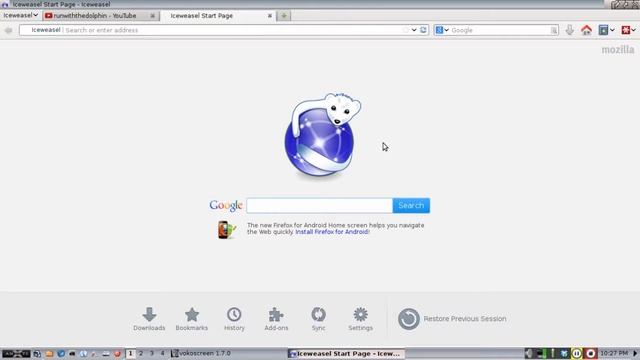 AntiX 13 Stable - Iceweasel - Browse the web смотреть онлайн