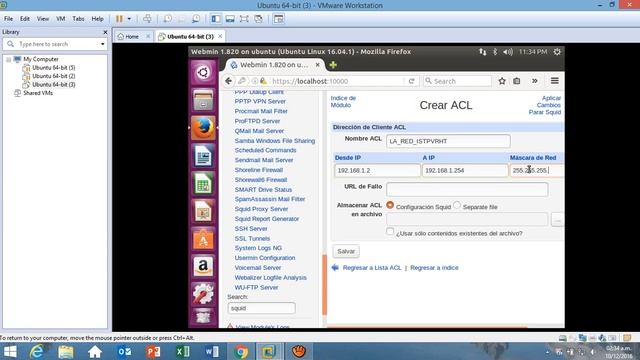 CONFIGURACION DE UN SERVIDOR PROXY EN LINUX UBUNTU смотреть онлайн