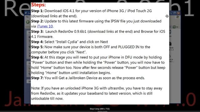 iOS 4.1 Jailbreak/Unlock NEW (Baseband 5.14.02) смотреть онлайн