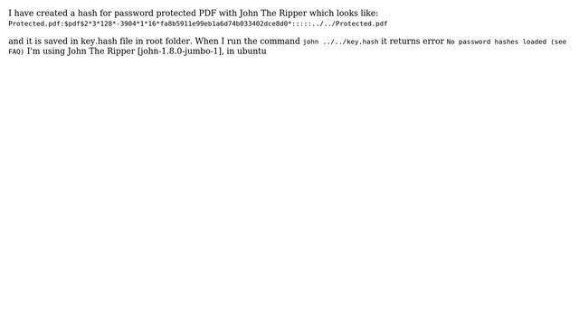 No password hashes loaded (see FAQ) смотреть онлайн