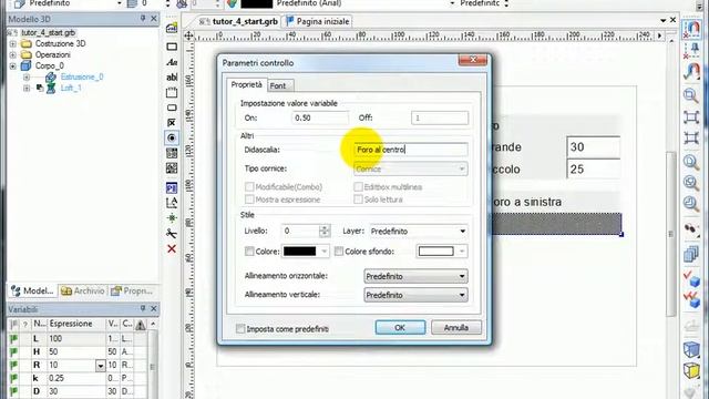 T-FLEX Tutorial 4: Creazione di una finestra di dialogo per controllare il modello смотреть онлайн