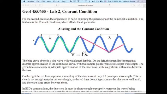 18b Acoustic Full Wave FD Modeling Courant Condition Grid Dispersion смотреть онлайн