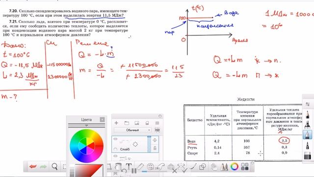 Разбор задач базового уровня по теме Конденсация смотреть онлайн