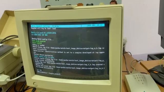Working in Linux through telephone network at 2400 baud speed смотреть онлайн