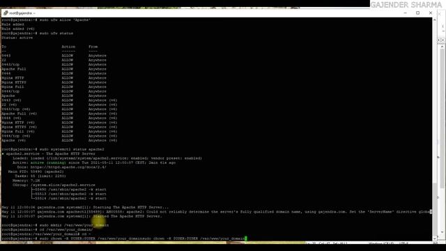 How to install and run Apache Web Server in Ubuntu Linux смотреть онлайн