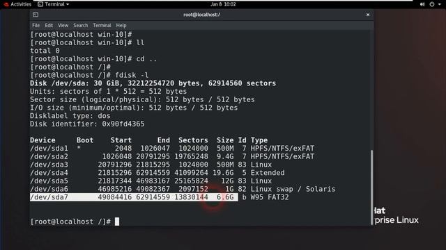 How to Create Vfat Partition in Linux-8 Part -24 in Hindi | How to open Window Drive (D:) in Linux смотреть онлайн