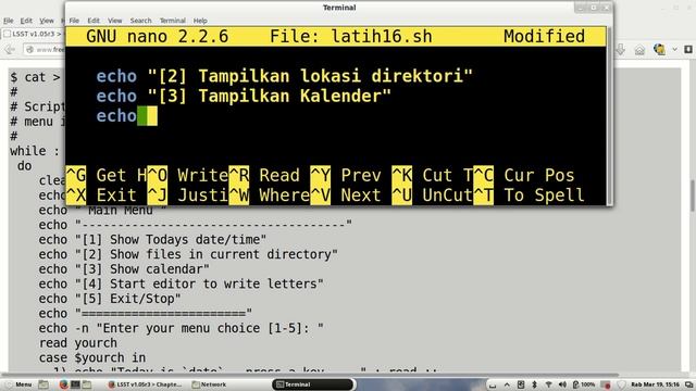 006 Tutorial Shell Script Linux :: user interface part 1 смотреть онлайн