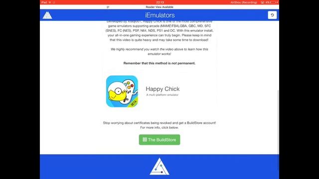How to install Happy chick Emulator, no jailbreak, for IOS 9 to IOS 10. смотреть онлайн