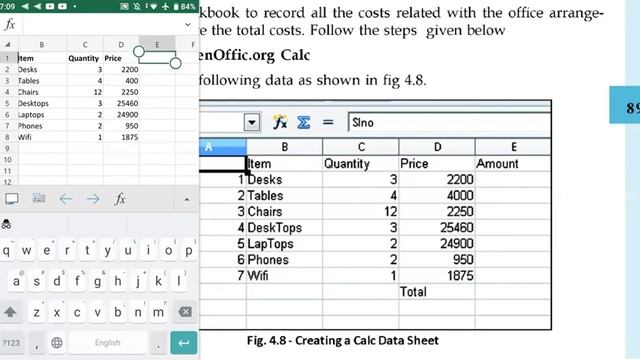 DCA practical series 1 | Open Office Calc | Scole Kerala | Using Smart Phone смотреть онлайн