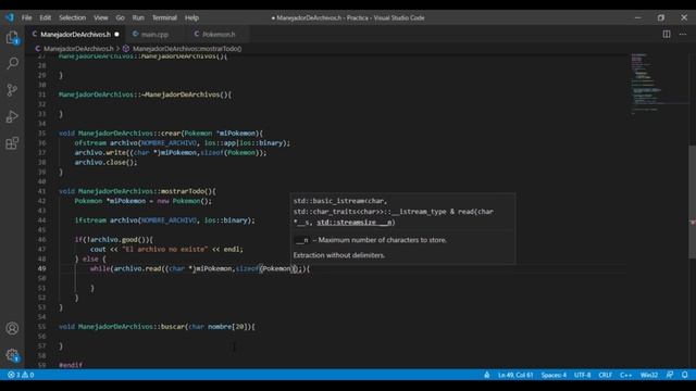 Estructura de datos en C++: Creación de archivos - Serialización - Práctica 1/2 смотреть онлайн