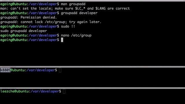 Linux - group 2 : groupadd смотреть онлайн