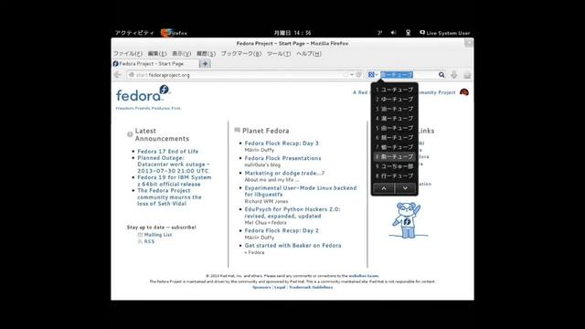 Fedora 19（gnomeデスクトップ）の日本語化、Flashのインストールなど（クリック数回だけで出来ます） смотреть онлайн