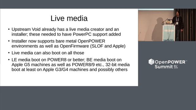 OpenPOWER Summit EU 2019: Porting a Distribution to POWER - Observations and Achieving x86 Parity смотреть онлайн