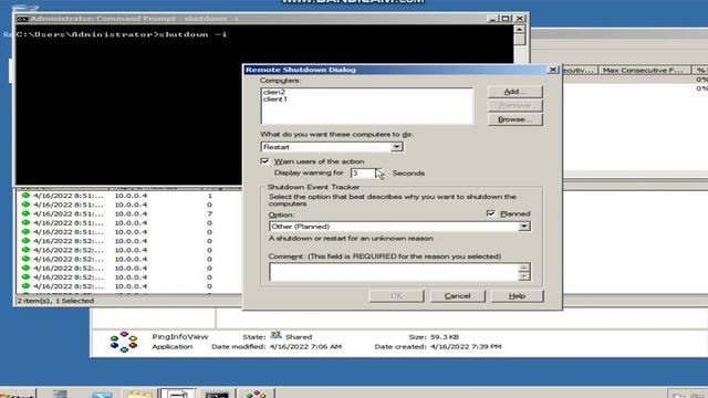 how to reboot multiple servers or computers at a time through shutdown -i command смотреть онлайн