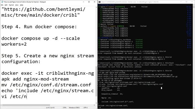 How to add Nginx in front of Cribl in Docker for free! смотреть онлайн