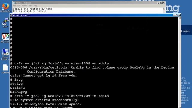 Types of Backup and Restore on AIX смотреть онлайн