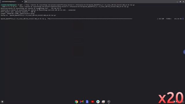 How to install OpenOffice 4.1.8 on a Chromebook смотреть онлайн