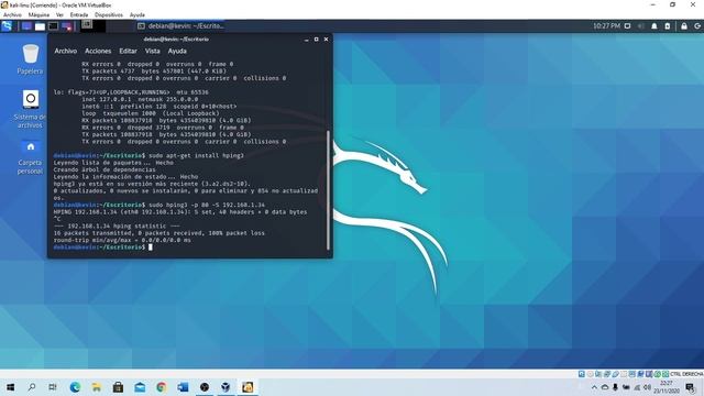 INSTALACION DE HPING3 EN UN ORDENADOR CON SISTEMA OPERATIVO KALILINUX Y ATAQUE CON HPING3 смотреть онлайн