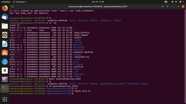 Hands-on: 2.2 Basic commands in Linux/Ubuntu | Quantum Espresso Tutorial 2019 смотреть онлайн