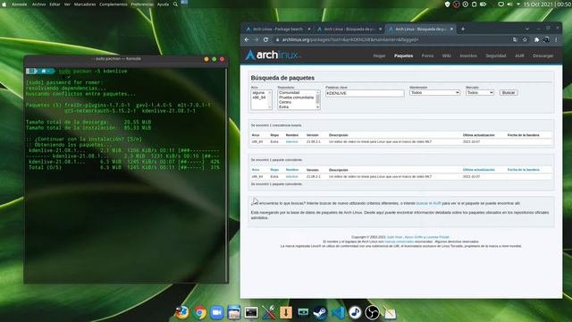 Instalar Editor de Video Kdenlive en ArchLinux смотреть онлайн
