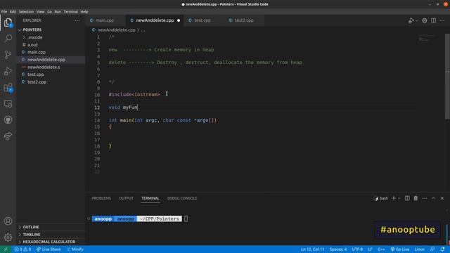 new, delete Operators | Pointers | Basics of C++ Programming - 18 | C++/CPP Tutorial in Malayalam смотреть онлайн