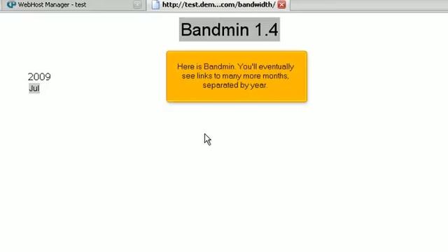 How to access your WHM server's bandwidth monitoring system (bandmin) смотреть онлайн