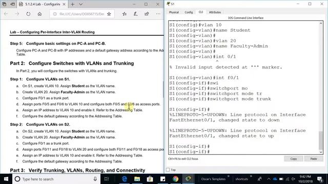 ICND2 - 5.1.2.4 Lab Configuring Per Interface Inter VLAN Routing - 25 смотреть онлайн