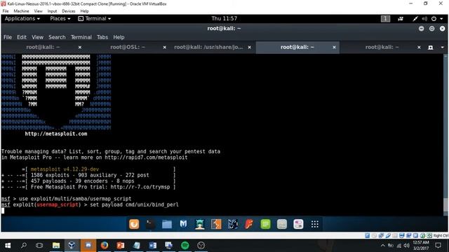 Using username_script vulnerability to exploit UNIX samba 3.0.20 machine смотреть онлайн