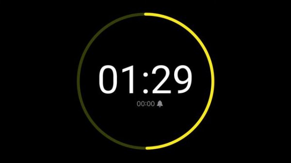 3 Minute Countdown Timer with Alarm / iPhone Timer Style