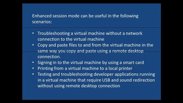 Hyper-V Guest Integration Services/ Enhanced Session Mode - Etechtraining.com смотреть онлайн