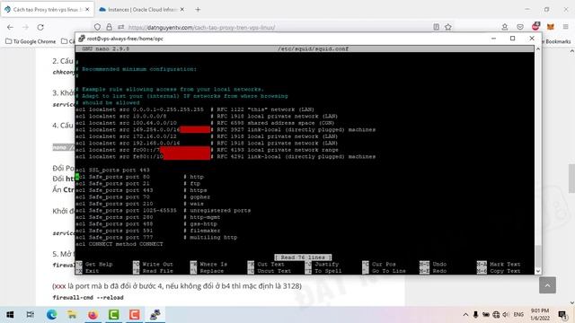 VPS LINUX Làm được gì ? Cài proxy server tại oracel - P1 смотреть онлайн