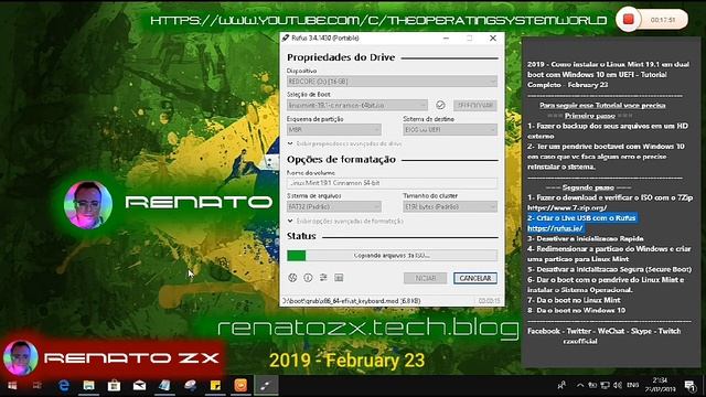2019 - Como instalar o Linux Mint em dual boot com Windows 10 em UEFI - Tutorial Completo - Feb 23 смотреть онлайн