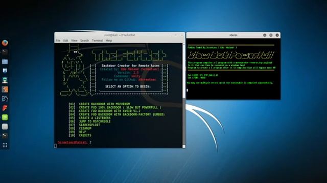 Kali Linux-Creating FUD Backdoor with TheFatRat смотреть онлайн